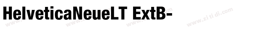 HelveticaNeueLT ExtB字体转换